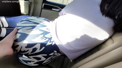 Hot Body in Super Tight Leggings Spanking and Touching