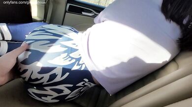 Hot Body in Super Tight Leggings Spanking and Touching