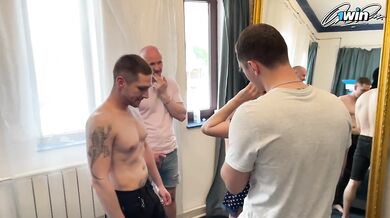 Redhead sexwife loves to fuck in four cocks!