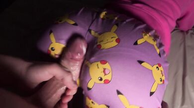 Stepbro rubs my ass innocently and cock slipped in... Kinky rubbing and Creamy Fuck