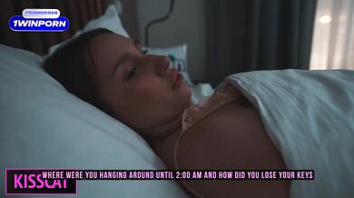 Step son lose keys from the apartment and came to step mom for share bed fucks