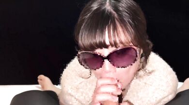 Japanese junior girlfriend‘s rich bolwjob and cum in mouth