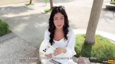 Will a Stranger Girl Agree to a Public Cumwalk for a New Iphone?