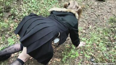 Naive Schoolgirl Alien Hunter Really Wanted Hot Cum on Her Face
