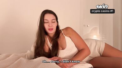 Depression Go Out when Step Sis Take Care - Give Her Tight Pussy - Cum Inside