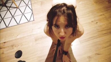 Hot and Horny Brunette Fucked on the Couch