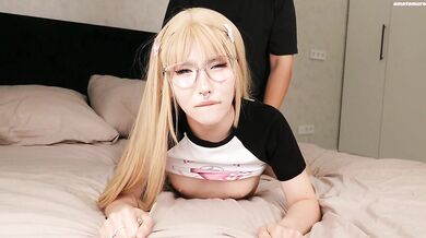 Shy Asian Braces Stepsis Turns Slut - Deepthroat & Rough