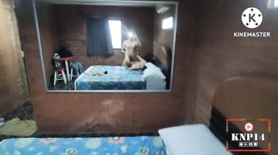 Woman view Thai milf get hard fuck Thai guy sweating profusely