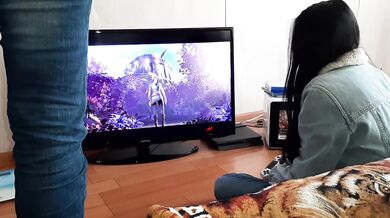 While my roommates are playing injustice, I masturbate my pussy - lesbian_illusion