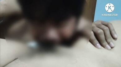 Woman view Thai man eat her pussy and cum inside her