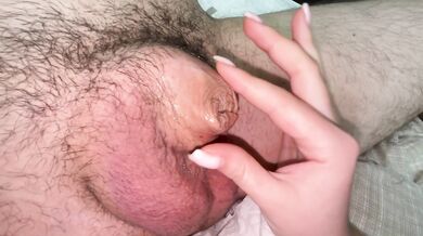 oh my god this tiny dick is only 2cm it's just creepy but i love seeing his cum so much