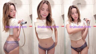 Naked Amateur Thai Stripping In Shower With Her Curvy Big Ass