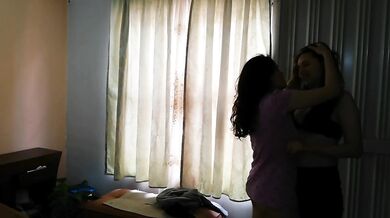 I was waiting for my package, but I got a lesbian