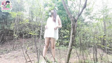 Thai girl gets her pussy licked in the forest before getting fucked. Outdoor thai