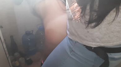 Fucked my girlfriend when she was cleaning the apartment - lesbian_illusion