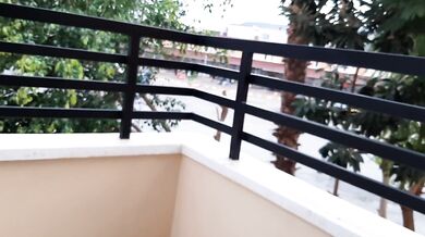 Cunnilingus on the balcony of a hotel in Turkey. Public sex
