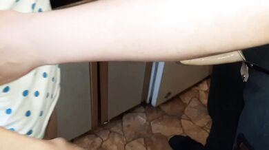 I fucked my girlfriend in the kitchen with a new strap-on vibro - lesbian_illusion