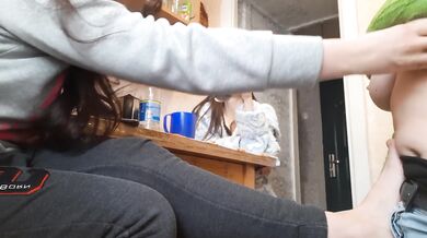 Truth or Dare Game Turned Into Fuckdrome In The Kitchen - lesbian_illusion