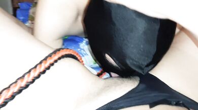 The mistress plays with her on a leash and fucks her in the mouth