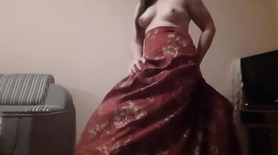 Licking my and ass under the dress. Stormy orgasm - lesbian_illusion