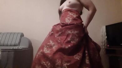 Licking my and ass under the dress. Stormy orgasm - lesbian_illusion
