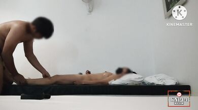 Oiled guy fuck thai milf