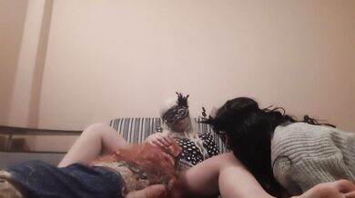 Mistress masturbates on foot fetish slaves. from masturbation and - IkaSmokS