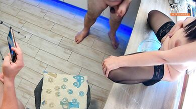 Wife blindfold. Wife tried friend's dick. Part 2. Ep 10753