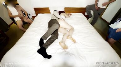 Cum Inside Orgy To Get My Wife Pregnant - 4 Creampies In a Row with Strangers