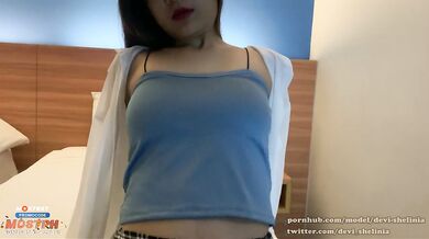 Fuck With Beautiful Asian Students. He Cum Inside Her Accidentally