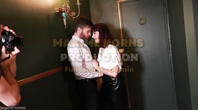 versatile bisexual couple getting fucked in a photoshoot bareback cum in mouth