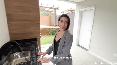 The Hottest Real Estate Agent Shows Me The Property and The Depth Of Her Pussy