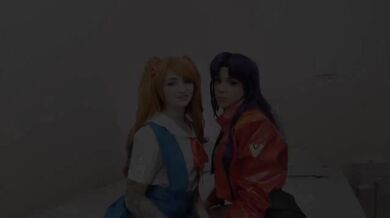 Octokuro. Evangelion Aska and Misato get wild