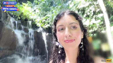 Crazy CUMWALK on Public Waterfall Full of People Blowjob in Public Toilet