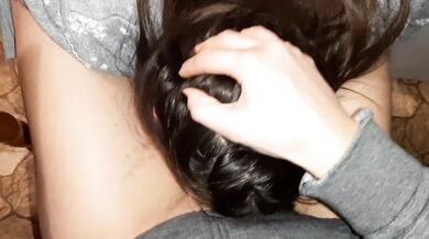 Passionate sex in the kitchen from the first person