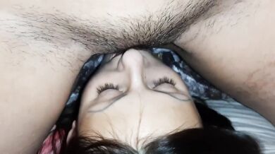 In the morning I climbed on the girl's face and woke her up with my unshaven