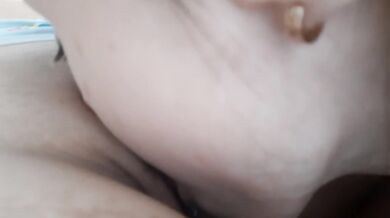 Cunnilingus close-up. I licked until she came ...