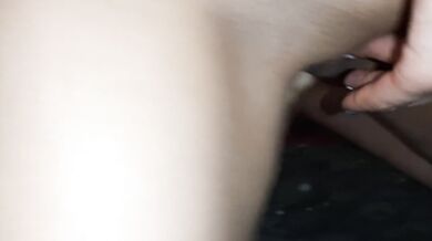 Lesbian sex, the girl finished, juice from the, finished her finger