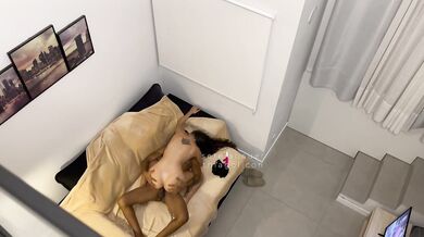 POV CASAL FAZENDO AMOR SENDO OBSERVADO PELA AMIGA
