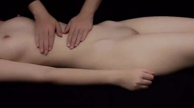 RELAXING MASSAGE SESSION FLOWS INTO HOT MASTURBATION AND MULTIPLE ORGASMS