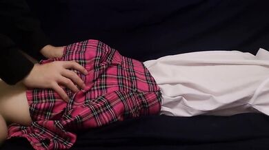 RELAXING MASSAGE FOR THE FIRM ASS OF A JAPANESE SCHOOLGIRL