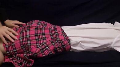RELAXING MASSAGE FOR THE FIRM ASS OF A JAPANESE SCHOOLGIRL