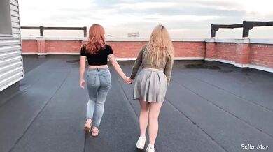 So lucky nobody saw us doing THIS on a roof
