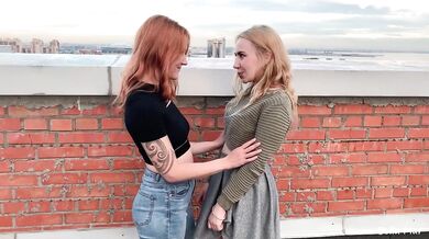 So lucky nobody saw us doing THIS on a roof