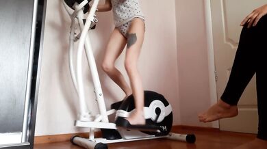 The coach fucked me during the orbit track and brought me to orgasm.