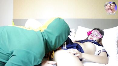New241New Thai Cosplay Japanese School Uniform แตกใน