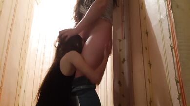 I divorced her straight best girlfrie for sex when her boyfriend was in the store, and she liked it.