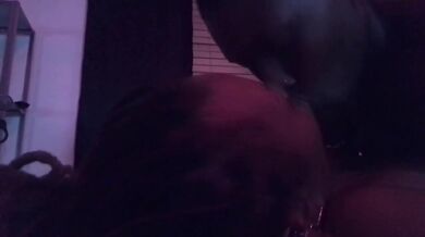 Passionate kissing