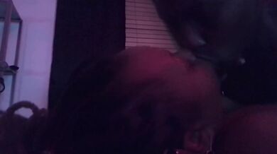 Passionate kissing
