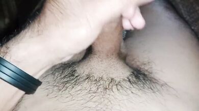Kavin Jone play cock in bed.